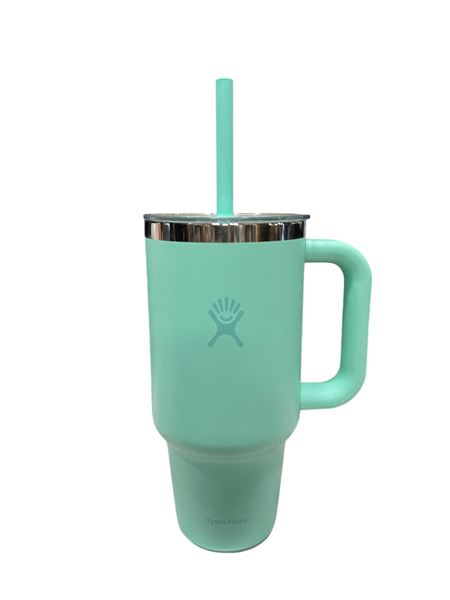 Picture of 32OZ TRAVEL TUMBLER CLEAR LID MERMAID GREEN